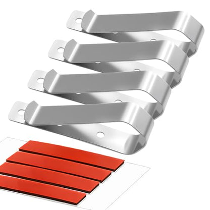 Photo Frame Visor Clips for Car Sun Visor with Adhesive 4-Pack