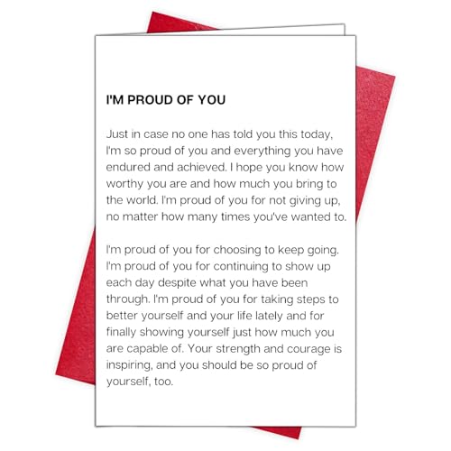 Encouragement Cards for Women Men, Thinking of You, Proud of You Cards - color: DXI#048