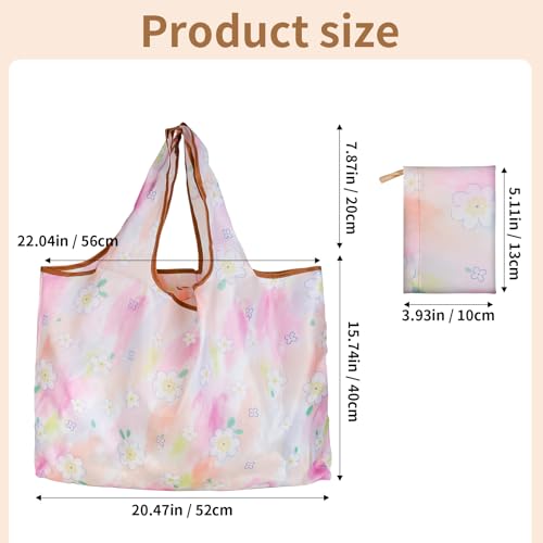 Large Foldable Grocery Bag Set of 3 Reusable Shopping Bags