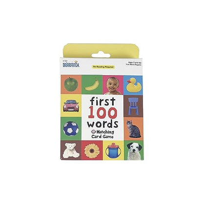 Briarpatch, First 100 Words Matching Card Game, Based On Board Books By Roger Priddy, Preschool Learning for Kids
