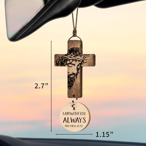Car Accessories Christian Gifts for Women Men, Cross for Car Religious Gift - color: Jesus