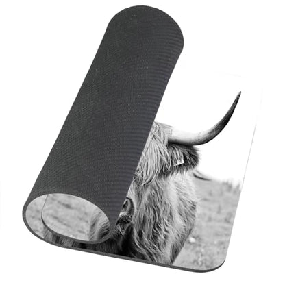 TSSOHU Rectangle Mouse Pad, Highland Cattle Premium-Textured Custom Mouse Mat Design,Washable Mousepads Lycra Cloth,Non-Slip Rubber Base Computer Mousepad Personalized for Wireless Mouse, WMJMP2439 - color: WMJ139