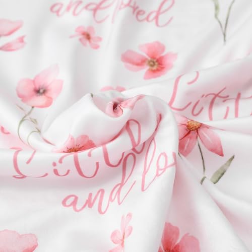 Fleece Baby Blankets for Girls & Boys, Infant Toddler Blanket - color: A Pink Floral