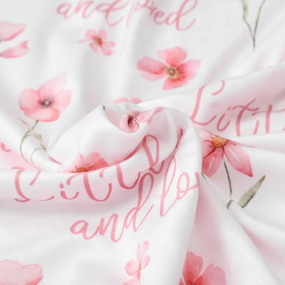 Fleece Baby Blankets for Girls & Boys, Infant Toddler Blanket - color: A Pink Floral