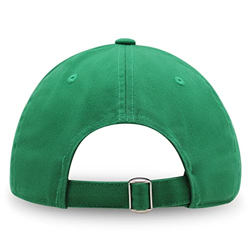JPAK Heart and Cross Premium Dad Hat Embroidered Cotton Baseball Cap Christian Faith - color: Kelly Green