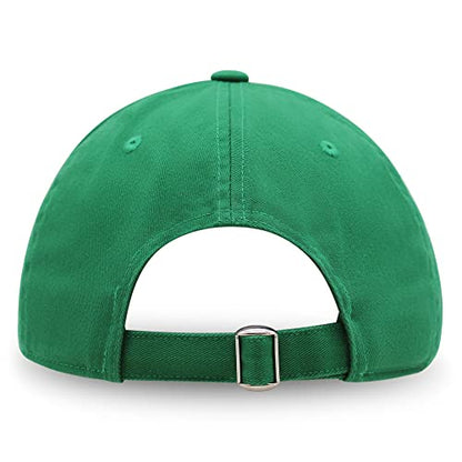 JPAK Heart and Cross Premium Dad Hat Embroidered Cotton Baseball Cap Christian Faith - color: Kelly Green