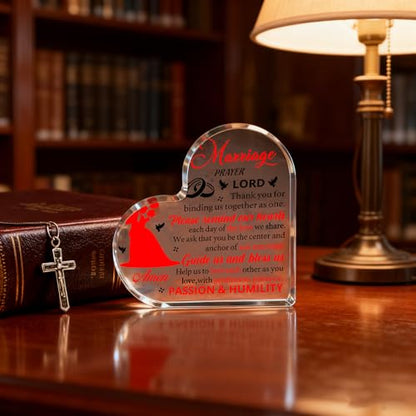 Newly Wed Gifts for The Couple 2026 Marriage Prayer Gifts Acrylic Decor