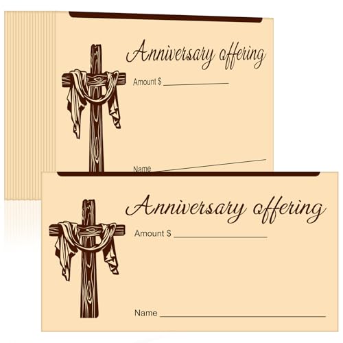 AmazingSpark 120 Pcs Memorial Gift Offering Envelope for Church