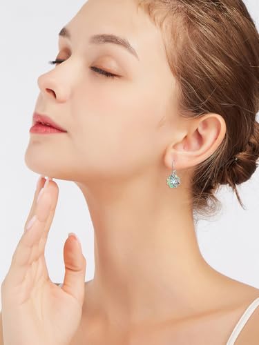 Dorunmo 925 Sterling Silver Mustard Seeds Dangle Earrings for Women Mountains Earrings Hypoallergenic Christmas Jewelry Gifts for Women - style: Lotus