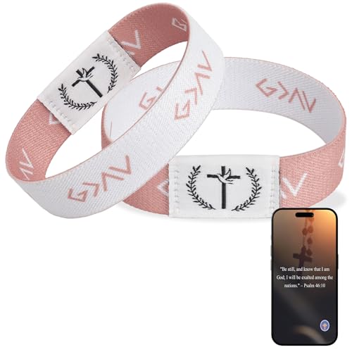 Bible verse bracelets Christian Bracelet Bible Verse Wristbands With NFC music Inspirational Daily Bible Verse Bracelets for Women Men Teens Valentine Gifts For Him and Her - style: Style 2