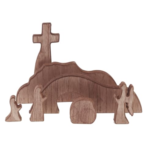Empty Tomb Easter Scene for Christian Decoration, Nativity Jesus Tomb Set