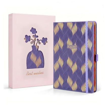 Comix Pretty Lined Journal for Women, 192 Pages, 100GSM Paper, 5.5" x 8.3" - color: Lavender