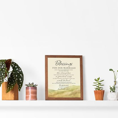 Blessings for Our Marriage Prayer Wall Art Print, 8x10 Unframed - size: 10"L x 8"W, style: Unframed