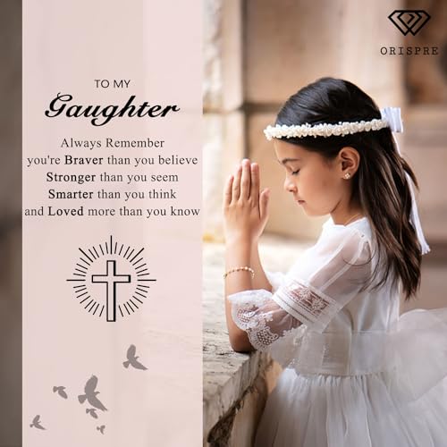 Cross Necklace for Girls- Child of God Gifts for Girls Jewelry - style: Daughter
