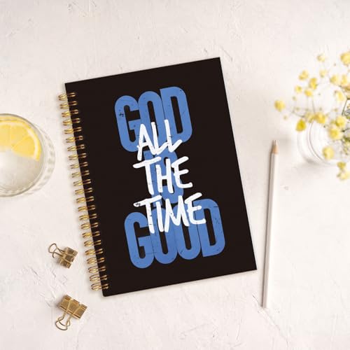 MOFUYU God Is Good Christian Notebooks,Notebook for Bible Notes - color: white(God)