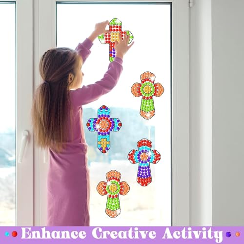 2026 VBS Sunday School Cross Craft Kids Kits Vbs Christian Religious Jesus Church Nativity Summer Ornaments Crafts for Classroom Home Activities Class Game Supplies