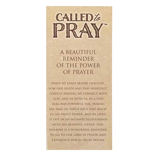 Dicksons Called to Pray Praying Hands 5 x 3.25 Antique Bronzetone Resin Stone Table Figurine - style: Called To Pray Praying Hands