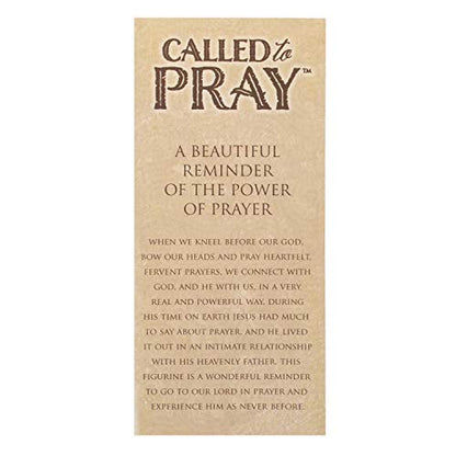 Dicksons Called to Pray Praying Hands 5 x 3.25 Antique Bronzetone Resin Stone Table Figurine - style: Called To Pray Praying Hands