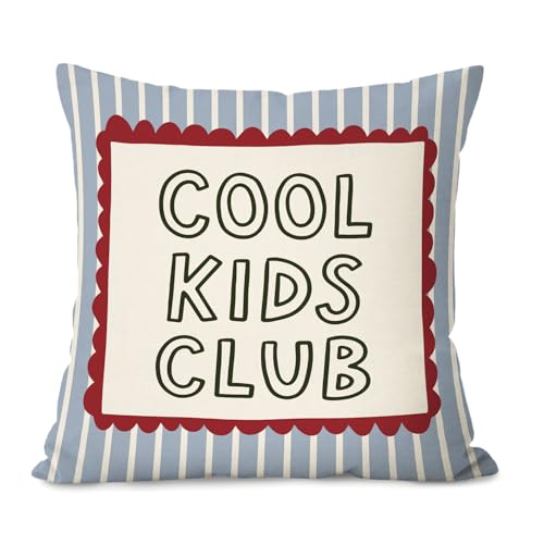 Playroom Decor Pillow Covers 18x18,Reading Corner Decor - color: Club