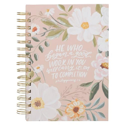 Christian Art Gifts Spiral Journal: A Good Work in You - Philippians 1:6