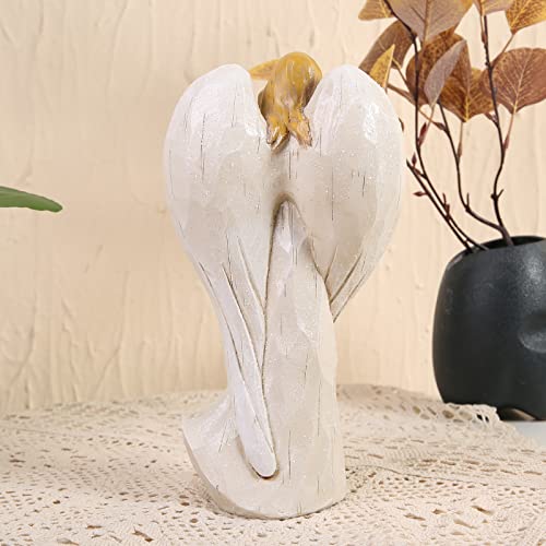 Hodao Praying Angel Figurine, Elegant White - style: praying