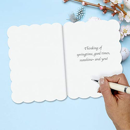 Current Deluxe Die Cut Easter Bunny Greeting Cards - Set of 8, 5 x 7 Inches, Envelopes Included, Inspiring Messages, Great for Announcements, Holiday Notes - color: Die-cut Bunny