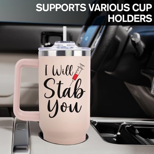 LHSCVUFASC Nurse Gifts for Women, Nurses 40oz Tumbler Gift for Female Practitioner Nurse, Funny Nurses Week Gifts Coffee Cup, Appreciation Nursing Gift for Retirement Birthday Christmas School - color: Nurse