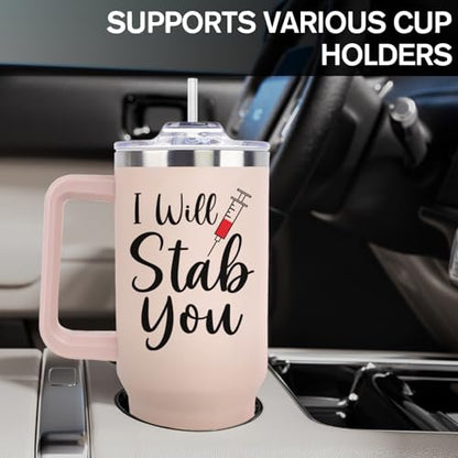 LHSCVUFASC Nurse Gifts for Women, Nurses 40oz Tumbler Gift for Female Practitioner Nurse, Funny Nurses Week Gifts Coffee Cup, Appreciation Nursing Gift for Retirement Birthday Christmas School - color: Nurse