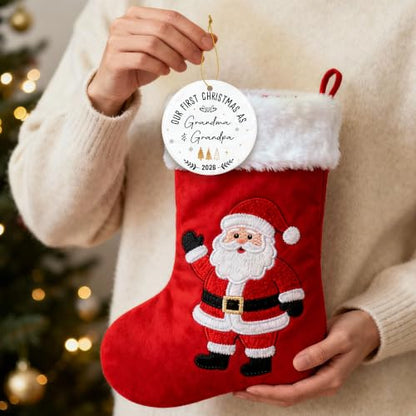 First Christmas as Grandparents Ornament 2026, New Grandma Grandpa Ornament - color: Grandparents 1
