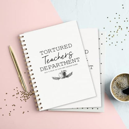 VONTP Funny Teacher Meeting Spiral Notebook Journal, 5.5x8.3 Inch - color: 002-teacher