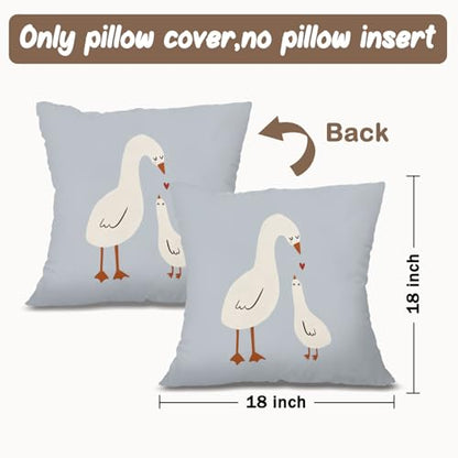 Nursery Decor Pillow Covers 18x18,Kids Room Throw Pillow Cover - color: Goose