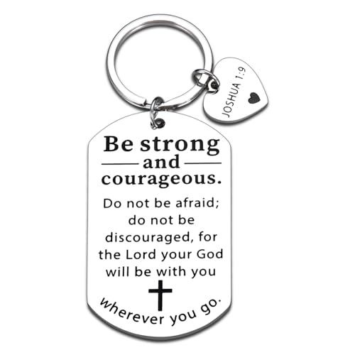 Catholic Key Chains, Christian Gifts for Women, Christmas Stocking Stuffers First Confirmation Gifts for Girls Boys Teens Inspirational Religious Gift for Men Baptism Communion Bible Verse Keychain