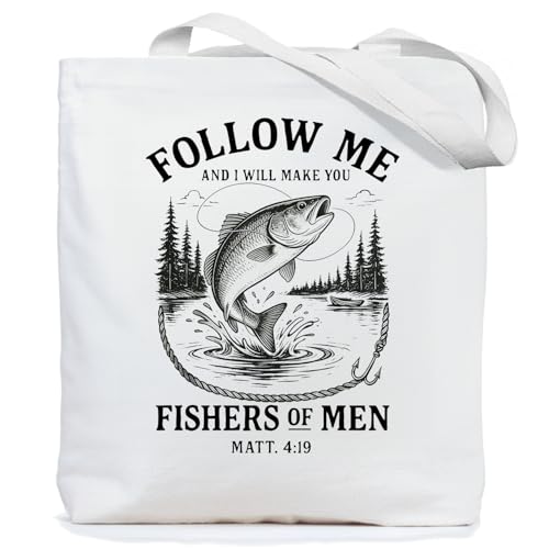 Chicimln Christian Goose Tote Bag, off to Praise the Lord Bible Verse Canvas Tote Bags - color: White 10
