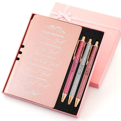Spakon 5 Pcs Christian Gifts for Women Church Gifts - color: Pink, style: Happy Moment