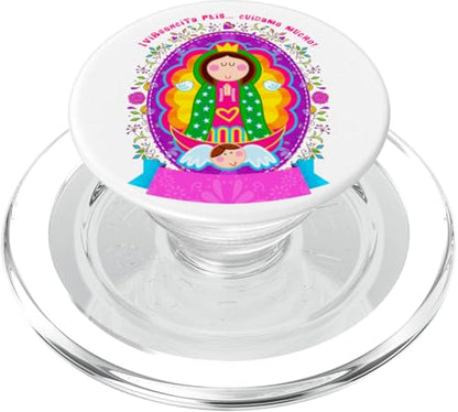 Our Lady Virgen De Guadalupe Sant Mary Catholic Religious PopSockets PopGrip for MagSafe - style: Magnetic PopGrip
