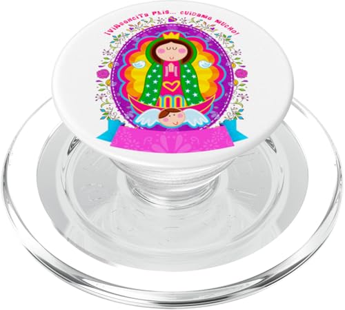 Our Lady Virgen De Guadalupe Sant Mary Catholic Religious PopSockets PopGrip for MagSafe - style: Magnetic PopGrip