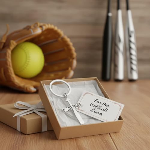 Cross Keychain for Men,Jesus Key Chain Christian Car Key Accessories，Easter Christmas Religious Gift,Purse Bag Charms - color: Silver Softball
