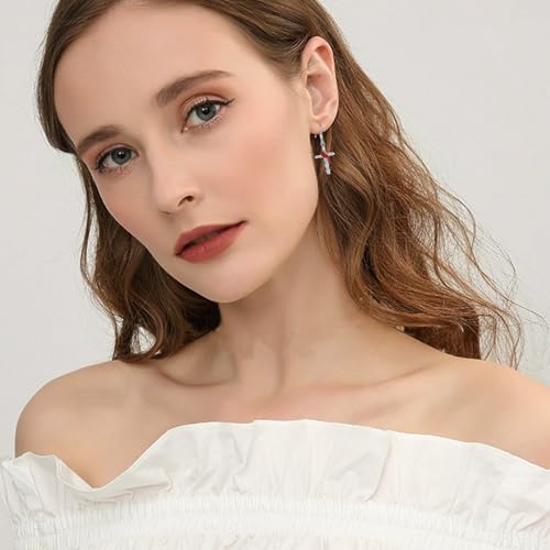 Yue Yuan Animal Plant Earrings for Women 925 Sterling Silver Butterfly/Cat/Jellyfish/Shell/Maple Leaf/Cardinal/Celtic Drop Earrings Silver Dangle Jewelry Birthday Anniversary Christmas Gift for Mother Wife - style: Cardinal