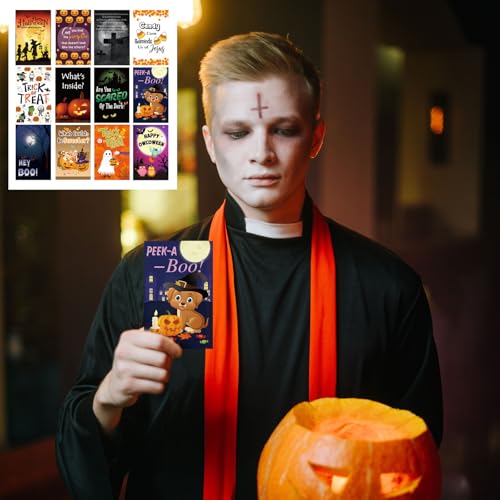Marspark 240 Pcs Halloween Gospel Tracts Card, Christian Halloween Favors - style: Halloween