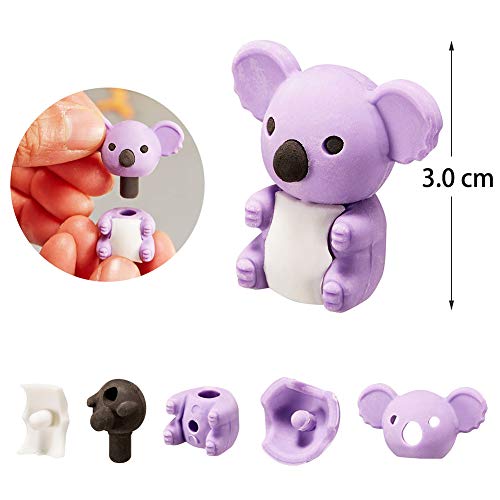 URSKYTOUS 35Pcs Animal Erasers Desk Pets for Kids,Classroom Prizes - style: 35Pcs