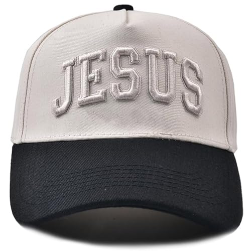 Christian Jesus Hats, Adjustable Denim Cotton Faith Blessed Baseball Cap for Men Women