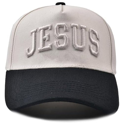 Christian Jesus Hats, Adjustable Denim Cotton Faith Blessed Baseball Cap for Men Women