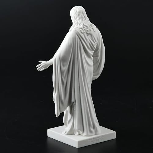 One Moment In Time S4a Christus Statue White Cultured Marble Hand Made Mormon LDS CTR - size: 6"