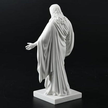 One Moment In Time S4a Christus Statue White Cultured Marble Hand Made Mormon LDS CTR - size: 6"