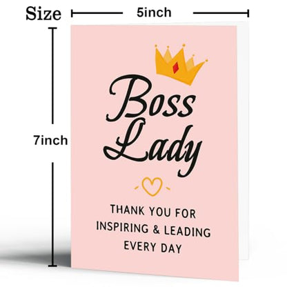 Boss Lady Day Card Gifts, Boss's Day Gifts for Women - color: BK-136