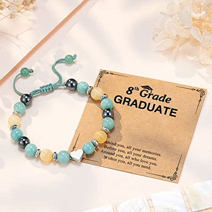 UPROMI To My Daughter/Granddaughter/Niece Bracelet Gifts for Girls - style: 8th Grade Graduate