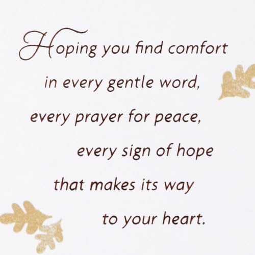 Hallmark Sympathy Card (Hoping You Find Comfort) - color: White