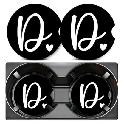 2PCS Initial D Car Cup Holder Coasters Neoprene Universal 2.75" - color: Initial D