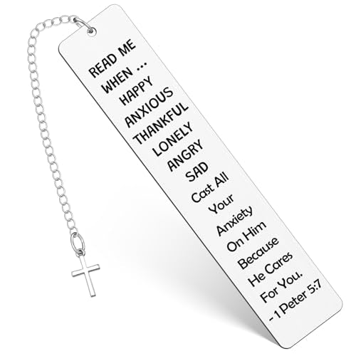 Inspirational Bible Verse Book Marker Christian Gifts for Women Encouragement Religious Metal Bookmark Easter Basket Stuffers Christmas Birthday Mothers Day Presents for Her Friend Family - color: Religious Fund 8