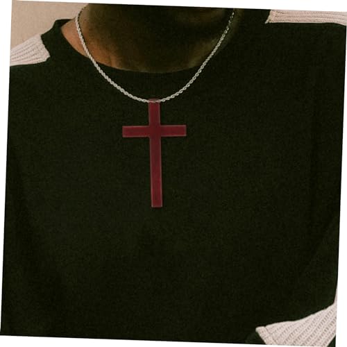 EXCEART 6 Pcs Wooden Cross Crafts DIY Mini Wooden Crosses Charms Pendants Catholic Cross Prayer Handheld Ornaments for Church Party Favors Wall Decoration Jewelry Projects (Pack of 2) - size: 12X7X0.7CM (Pack of 2)